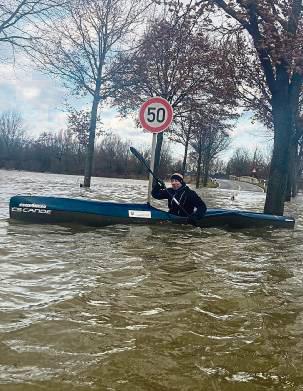 Nicht nachmachen: Erfahrene Kanuten haben hier eine Erkundungsfahrt gemacht.
