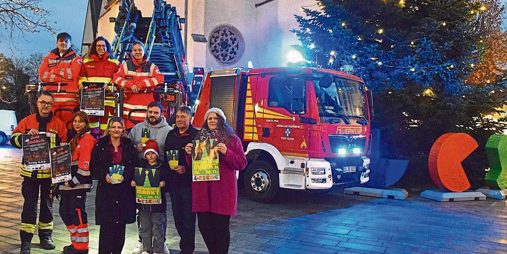 Zum ersten Mal zusammen an einem Wochenende: Weihnachtsmarkt und Blaulichtzauber auf dem Marktplatz. Die Organisatoren freuen sich drauf. Foto: Daniel Kossack