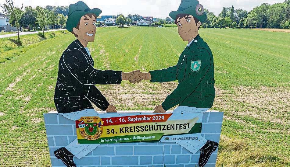 25 000 Quadratmeter zum Feiern: Der Festplatz nimmt Form an. Foto: Eickhoff