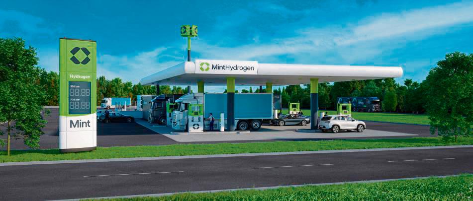 So könnte die Wasserstoff-Tankstelle aussehen. Gesamtkosten: rund 3,5 Millionen Euro.