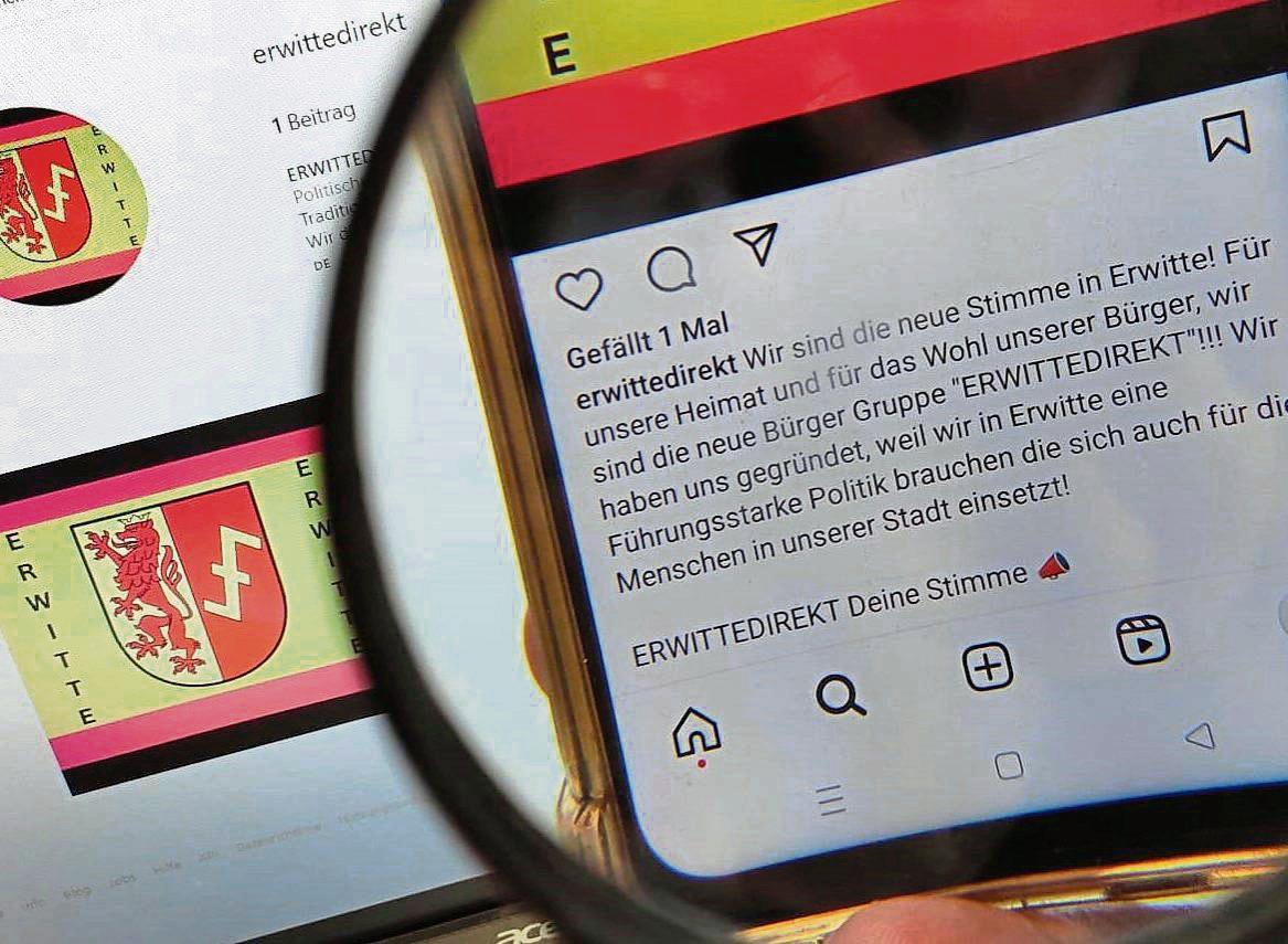 Außer dem Instagram-Kanal gibt es noch kein Lebenszeichen der neuen Partei Erwitte-Direkt. Foto: Wapelhorst
