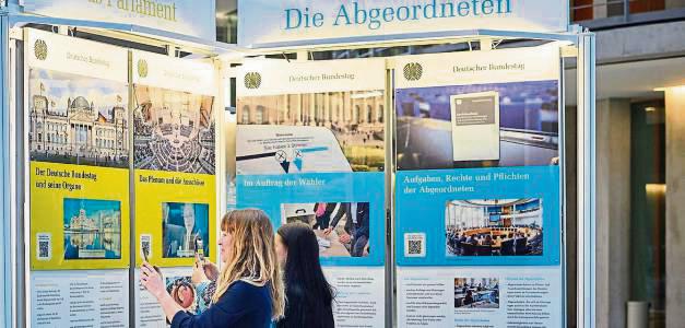 Die Bundestags-Ausstellung verspricht auch interaktive Elemente. Foto: Marc Beckmann