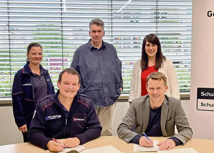 Für den Schulsanitätsdienst kooperieren die Gesamtschule Lippstadt und der Malteser Hilfsdienst.