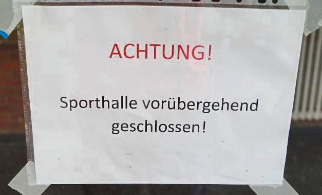 Nach den Sommerferien sollen sich die Türen der Eickelborner Turnhalle wieder öffnen. Foto: Stallmeister