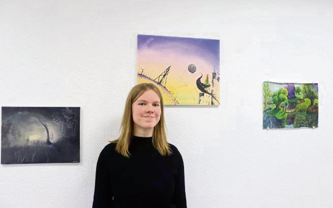 Eine fantastisch anmutende Traumwelt aus Aquarell lädt bei Sarah Brunes Arbeiten zum Träumen ein.