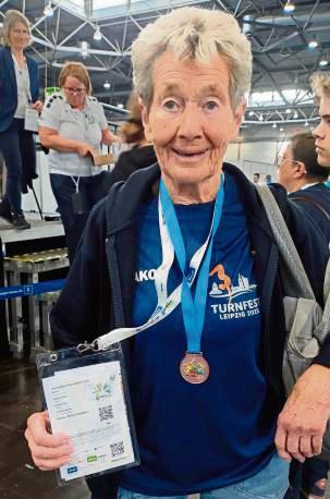 Ikki Deimel vom TV Geseke gewann Gold beim Turnfest in Leipzig.
