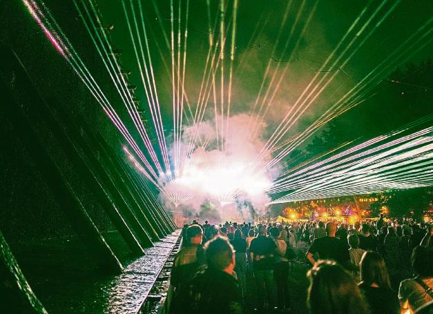 Statt Feuerwerk gibt es in diesem Jahr wieder eine Lasershow beim Lampionfest. Foto: Archiv