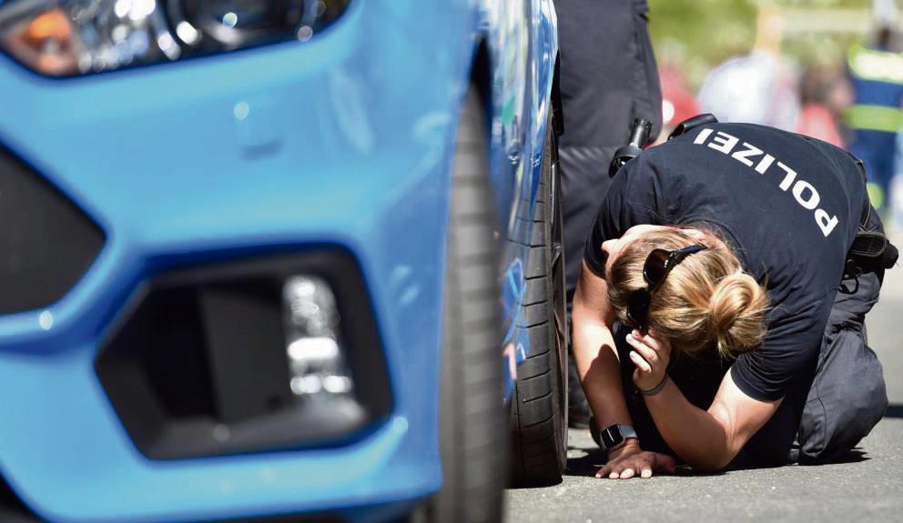 Die Polizei ermittelt in alle Richtungen und hofft, dass sich in Lippstadt „keine Szene entwickelt“. Die Beamten wollen am Wasserturm jetzt noch präsenter sein. Symbolfoto: dpa