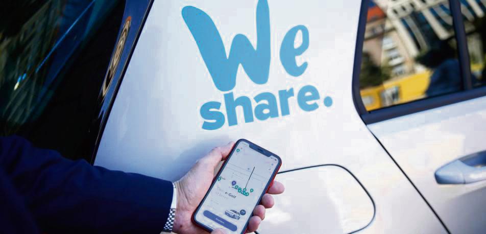 Mieten statt besitzen: In Großstädten sind Carsharing-Anbieter wie „we share“ seit Jahren erfolgreich. im kommenden Jahr will auch Lippstadt ins Rennen gehen. Foto: dpa