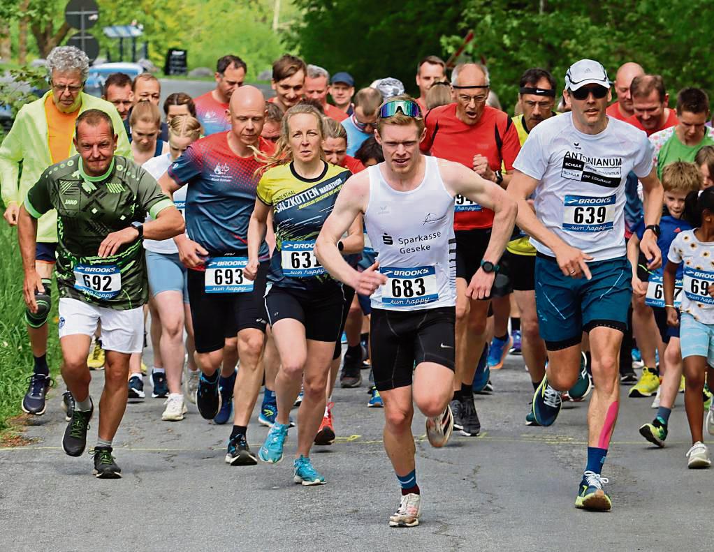 Ein Naturlauf der besonderen Art. Gastgeber TSV Rüthen hofft wieder auf eine große Resonanz beim Bibertal-Volkslauf und Bergstadtmarathon. Foto: Feichtinger