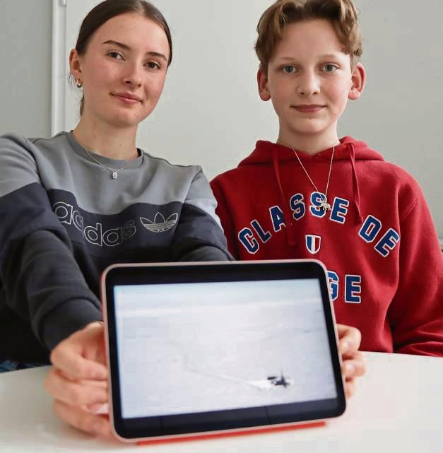 Leni Kurze und Tim Meyer wollen auf das Willow-Project aufmerksam machen. Foto: Dietz