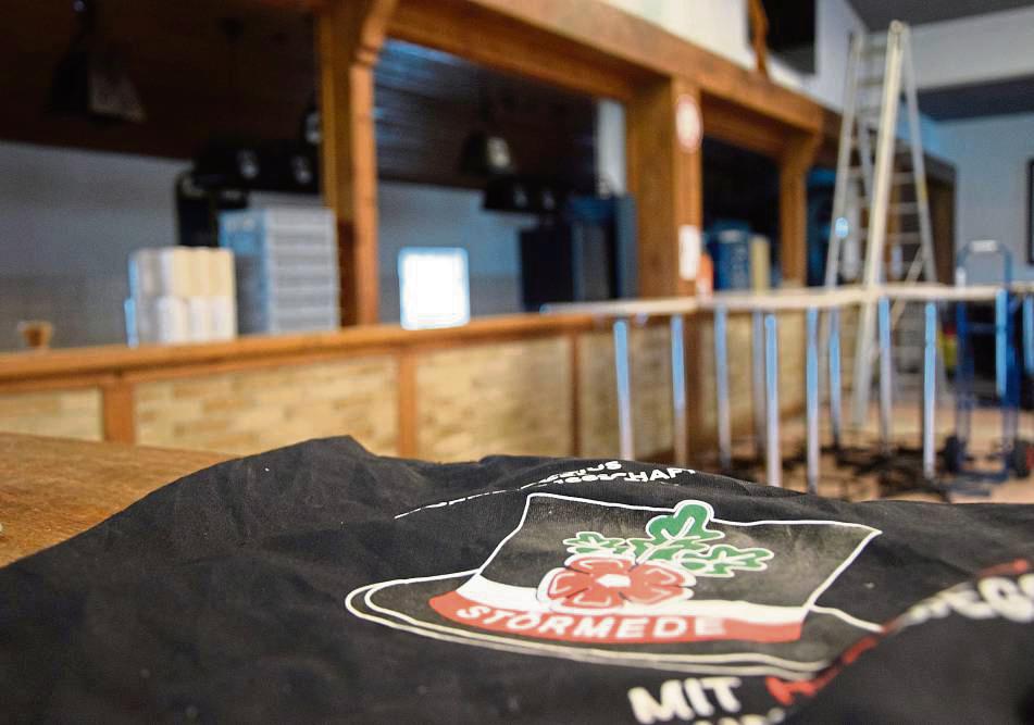 Die Theke in der Störmeder Schützenhalle wird über den Winter renoviert. Foto: Kossack