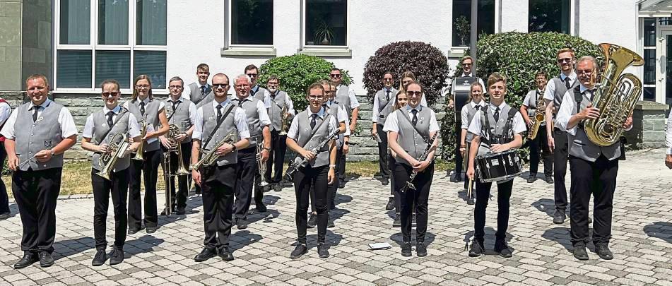 Der Anröchter Musikverein ist schon bereit für das große Konzert am Samstag.