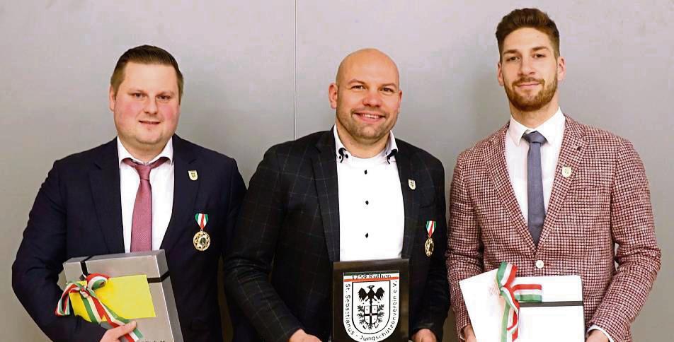 Wurden aus dem Vorstand verabschiedet (v.l.): Markus Ebert, Michael Hüske, Tom Fahle.