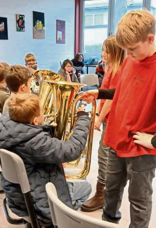In Soest konnte sich die Sekundarschule die Bläserklasse anschauen.
