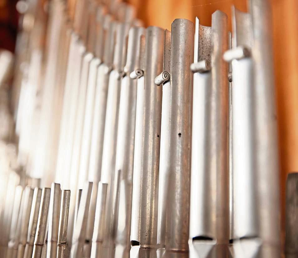 Bei der letzten Kirchenrenovierung wurde auch die Orgel erweitert