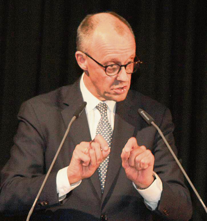 Entschlossener Kanzler: Zweifel am Regierungskurs waren Friedrich Merz bei der IHK nicht anzumerken. Foto: Schwade