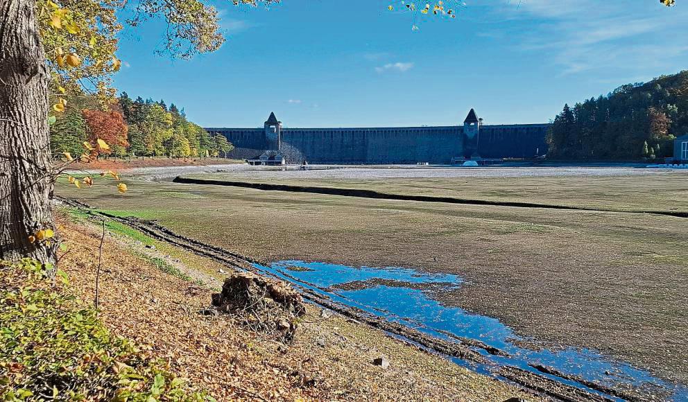 Der Ausgleichsweiher an der Möhnetalsperre wird wieder befüllt. Foto: Ruhrverband