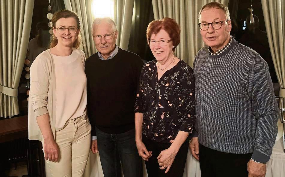 Den neuen Vorstand des Heimatvereins bilden (v.l.) Eva Mergen-Sure, Willi Rump, Renate Jahte und Rudolf Degener. Foto: Verein