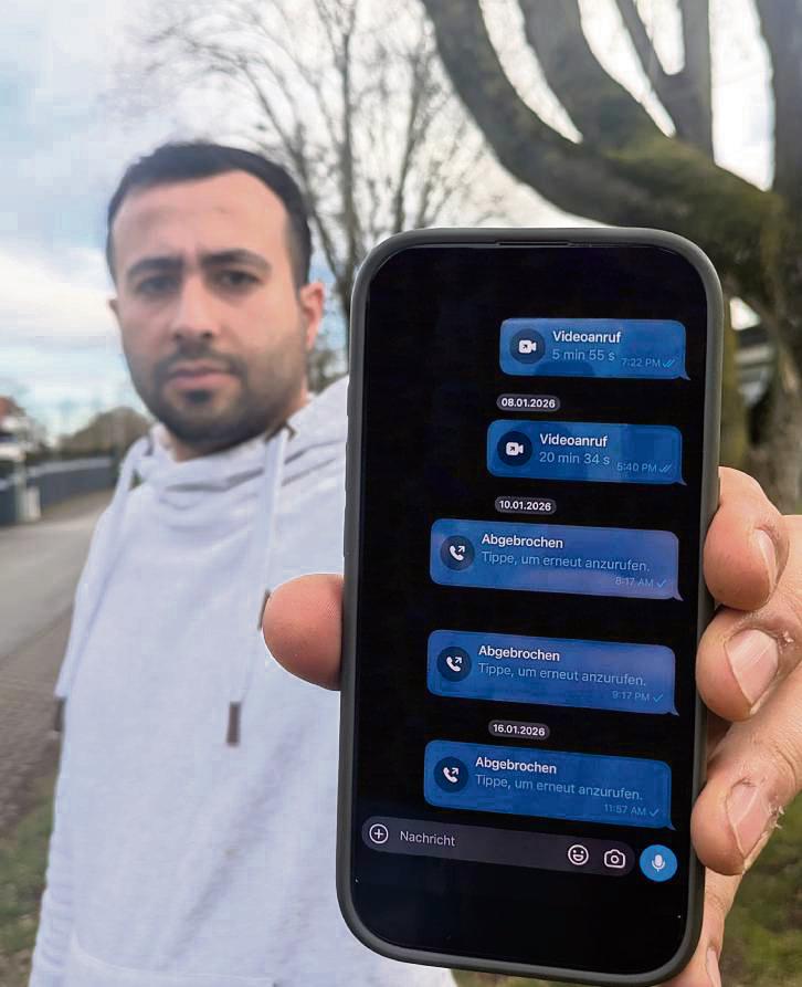 Seit fast zehn Tagen wartet Lukas Bartelsmeier auf ein Lebenszeichen seiner Familie im Iran. Foto: Hannah Wapelhorst