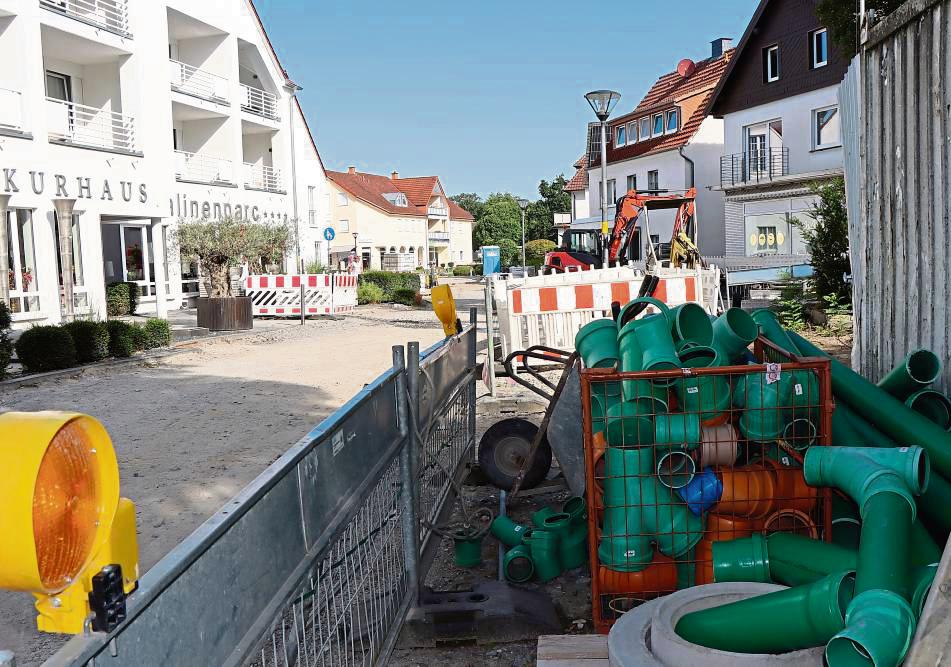 Der Großteil des ersten Bauabschnitts der neuen Kurpromenade ist fertig. Demnächst werden die Bäume gepflanzt und Beete gestaltet. Archivfoto: Dietz