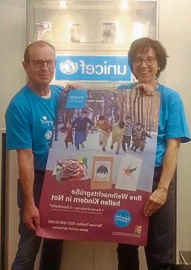 Unicef sucht für das Weihnachtsgeschäft ehrenamtliche Helfer.