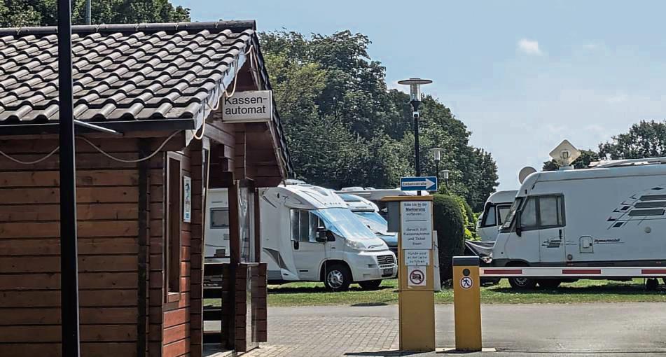Gut was los ist am Wohnmobilplatz „An den Sole-Thermen“ in Westernkotten. Foto: Wapelhorst