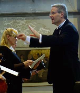 Die vier Solisten Constanze Albrecht, Dorothee Merkel, Lothar Blum und Gregor Finke prägten das Konzert unter der Leitung von Harduin Boeven.