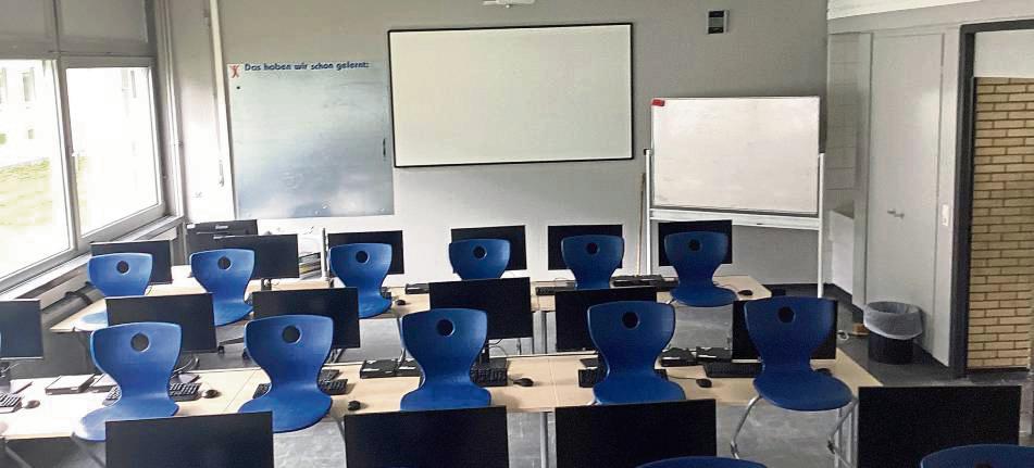 Der neue Computerraum an der Sekundarschule Geseke.