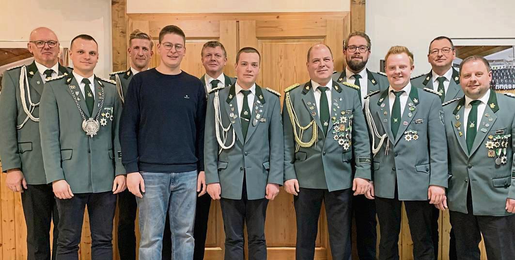 Der Vorstand der St. Sebastian Schützenbruderschaft Meiste freut sich auf ein schönes und harmonisches Schützenjahr . Foto: Friedhelm Thomas