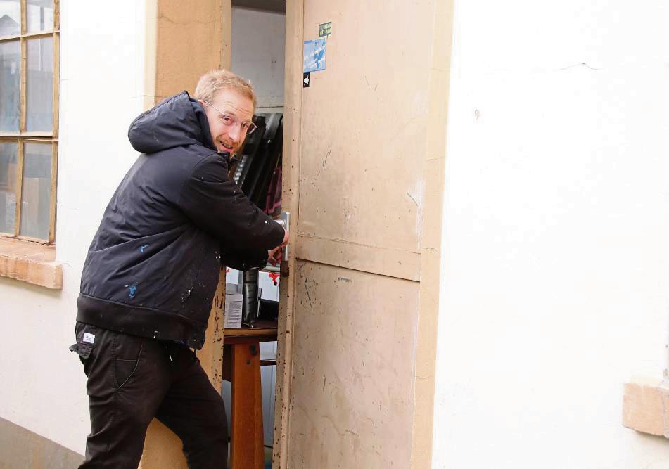Tür auf für ein neues Projekt: Ein offenes Atelier könnte schon bald an der Josefstraße in Lippstadt entstehen. Dafür werden noch interessierte Künstler gesucht. Foto: Meschede