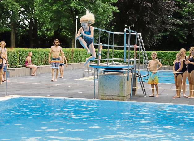 Beim schönsten Sprung war Kreativität gefragt. Foto: Meschede