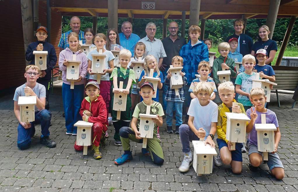 22 Kinder nahmen an der Ferienaktion mit dem Hegering Rüthen teil. Foto: Bsdurek