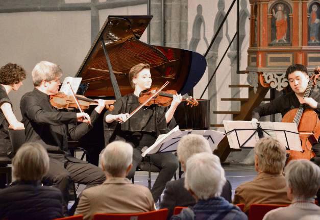 Das Notos Quartett eröffnete in der Lippstädter Jakobikirche die Konzertsaison des Städtischen Musikvereins. Foto: Gröbing