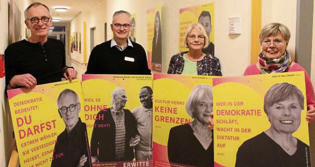 Die Plakataktion des Bündnisses für Demokratie und Menschenrechte hat sich mittlerweile zu einer Wanderausstellung entwickelt. Archivfoto: Mintert