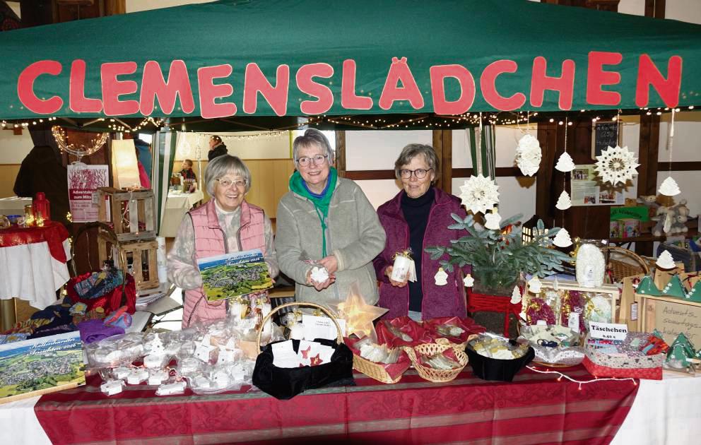 Viel Weihnachtsdeko gab‘s auf dem Clemensmarkt zu erstehen. Fotos: Marcus Kloer
