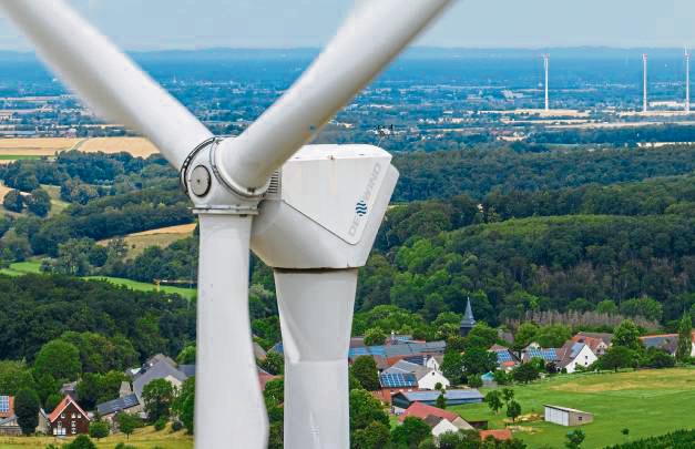 Die neuen XXL-Windräder sollen grünen Strom für tausende Haushalte liefern. Foto: Eickhoff