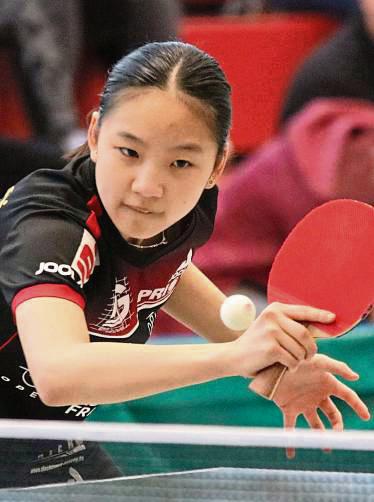 Lisa Wang vom TTK Anröchte präsentierte sich erneut in Höchstform. Foto: Wiegand