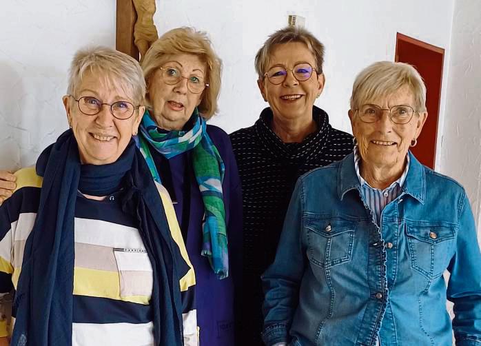 Die Caritas-Konferenz um Margret Michalz, Christel Schumacher, Wiltrud Bergmann und Ulla Vedder (v.l.) zurrte das restliche Jahresprogramm fest.