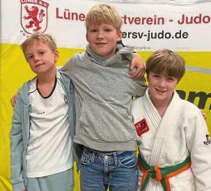 Die Farben der BSG vertraten Jannis Kleinjasper, Mattes Kißler und Noah Zientek.