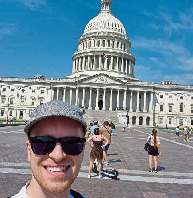 Der Geseker Jannes Vogt ist gerade als Juniorbotschafter Deutschlands in den USA – und hat die Wahlen miterlebt.