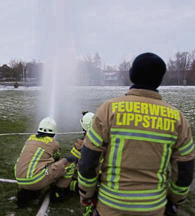 „Wasser marsch“: Die Hundewiese soll für den Winterspaß gefrieren. Foto: Bastian Puls