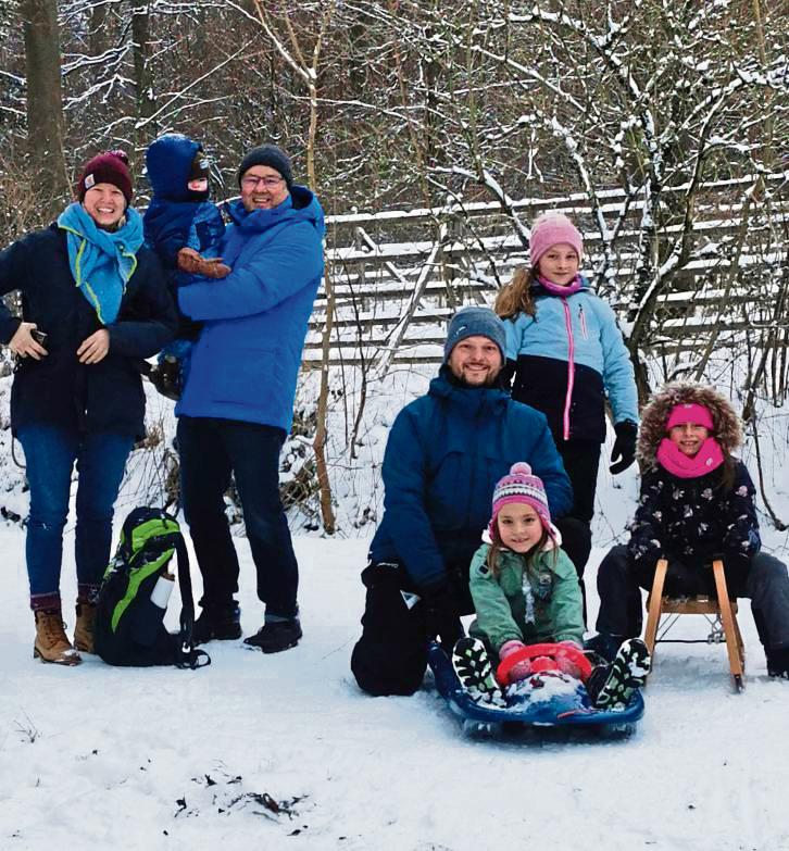 Familie Lütkehaus aus Bad Westernkotten kommt gerne ins Bibertal, „weil die Wege nicht so weit sind“.