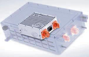 Deutlich flacher als bisherige Produkte: Der virtuelle Onboard-Charger spart Platz und Gewicht. Bild: FORVIA HELLA & Tau