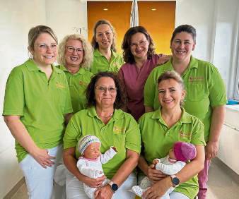 Die Stillberaterinnen der Geburtshilfe und der Kinderklinik.