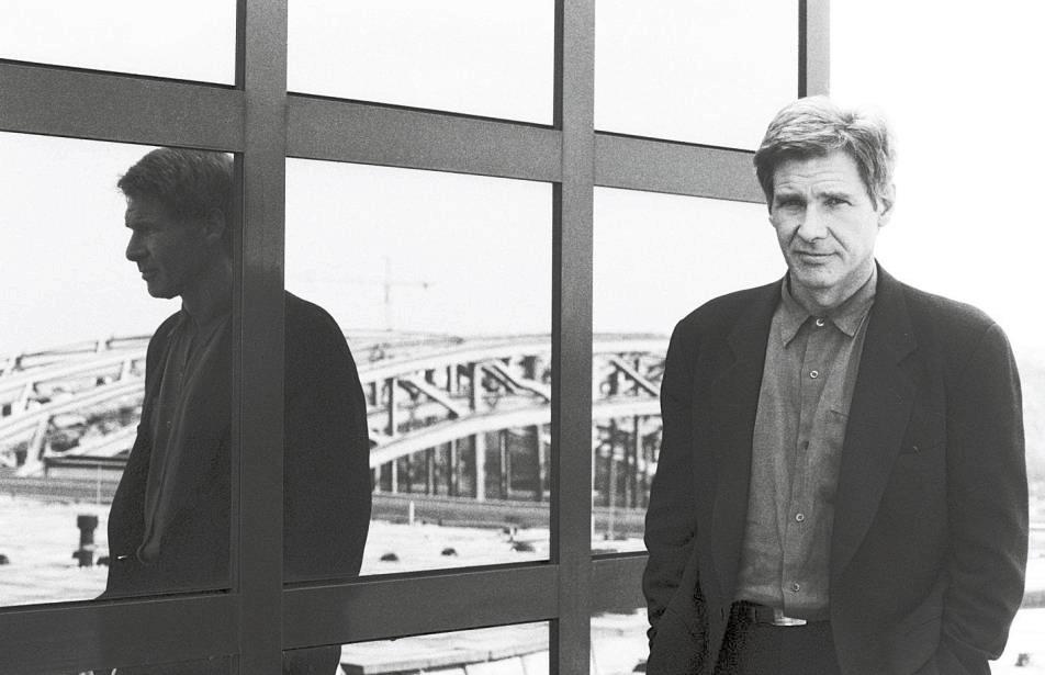 Den Hollywoodstar Harrison Ford fotografierte Stefan Worring 1993. Die Porträts des Kölner Pressefotografen sind ab Freitag in der Lippstädter Pop-up-Galerie zu sehen.