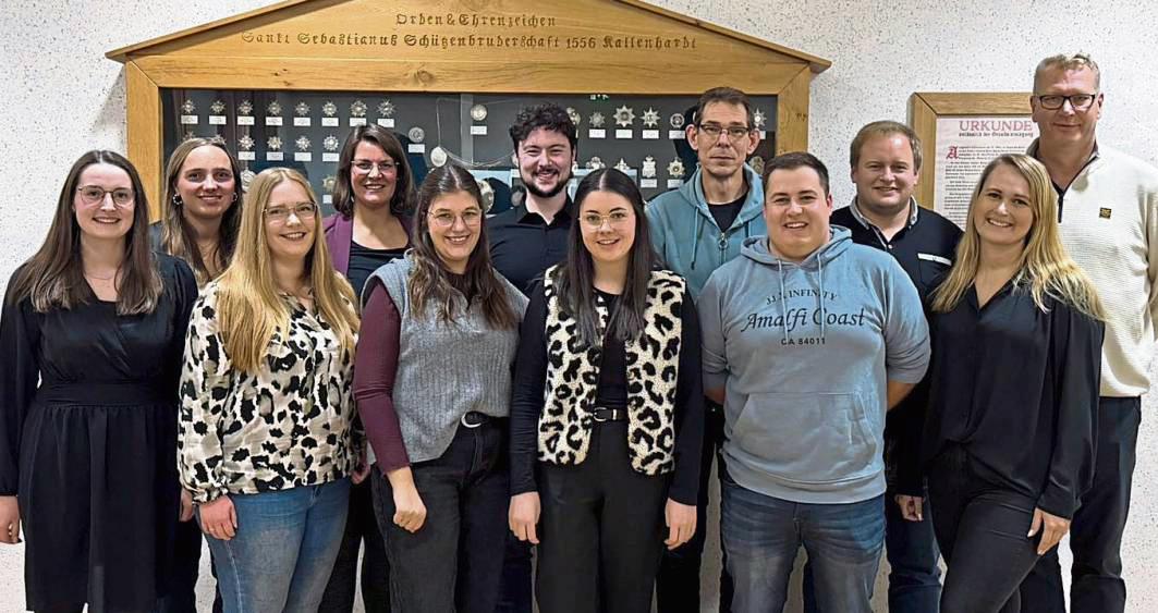 Der neue Vorstand des Tambourcorps Kallenhardt.