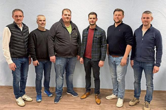 Der wiedergewählte Vorstand (v.l.): Markus Knoop, Dirk Fründ, René Ortmann, André Tobey, Josef Kneer und Marius Schulte.