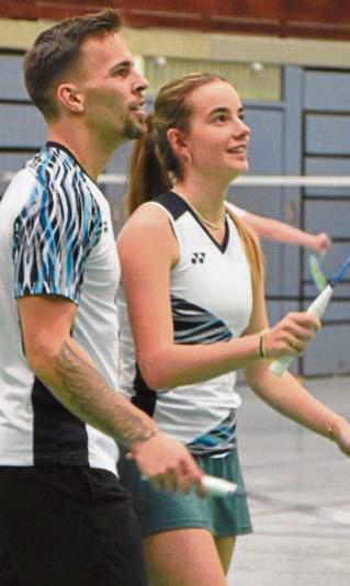 An der Seite von Tupi Ponnlampalam gewann Nico Wannicke (l.) die Doppel-Verbandsrangliste. Malin Risse (r.) landete mit Marie Bannert in der Damen-Konkurrrenz auf Rang sieben.