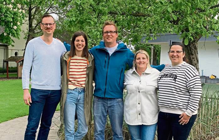 Gründungsvorstand des Fördervereins (v.l.): André Frank, Ann-Christin Nowak, Sven Bringenberg, Madeleine Lengacher-Vent und Katja Gehnich.